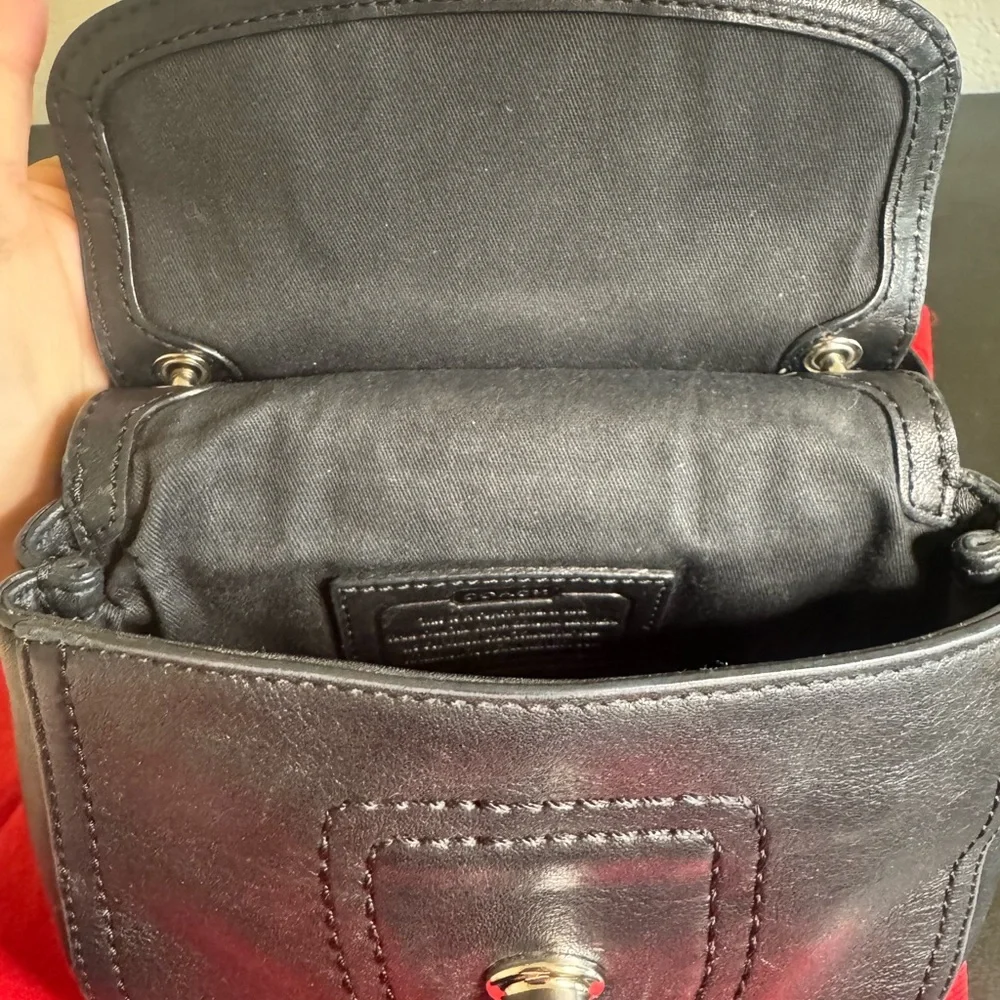 Coach Willis turn lock bag. Arm bag or cross body with tassel black - Picture 7 of 12